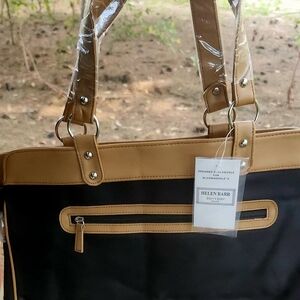 Black and Tan Travel Bag
